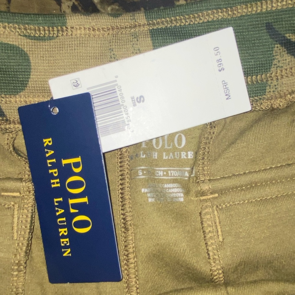 :::NWT::: polo Ralph Lauren camo cargo sweatshorts 🩳 size small - Picture 8 of 11
